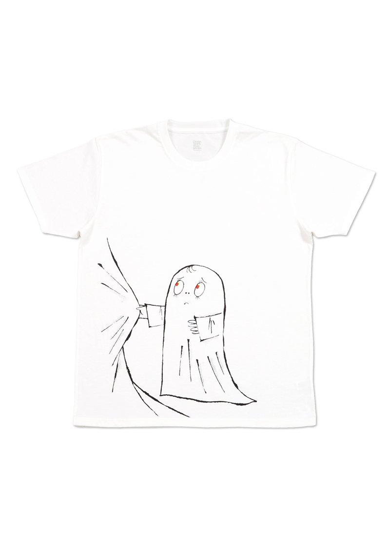O Xrhsths グラニフ Sto Twitter おばけのラーバン ラーバンとパパ Tシャツ 心細い表情でパパの裾をつかむラーバン バックにはラーバンを見守るパパの優しい顔が キッズはロンtでグレー色 グラニフ T Co Yw6wyvgfxm