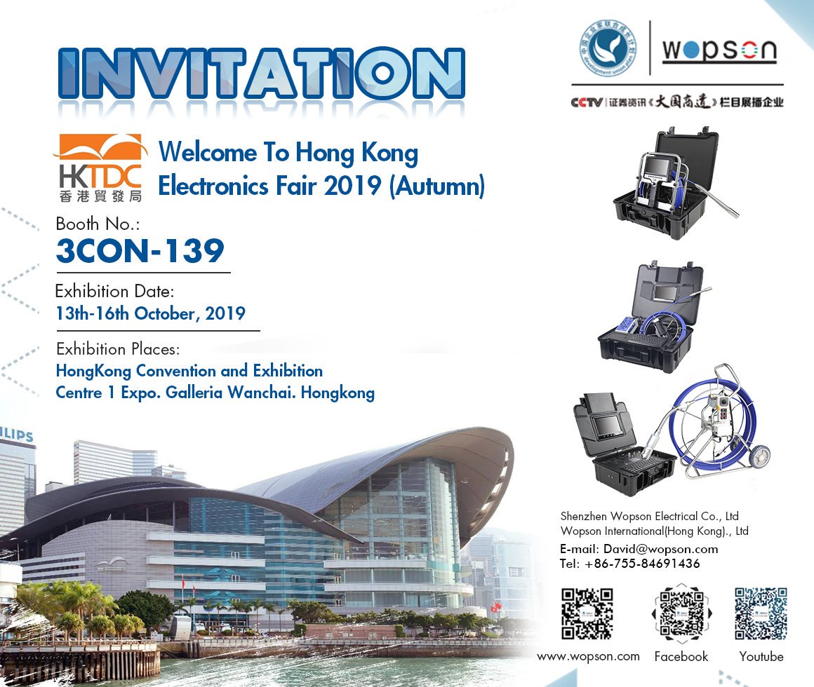 WOPSON_Camera's tweet photo. Let's meet in Hong Kong this weekend.#HK #HongkongElectronicsFair #wopson #inspectioncamera
#welcome https://t.co/rz787AAEAQ