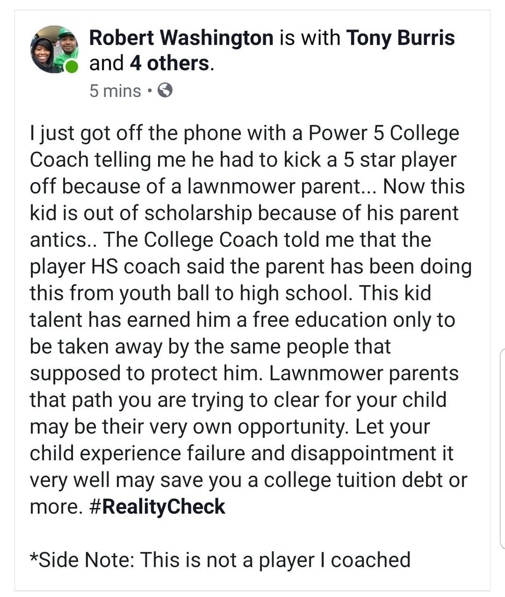 CoachDubb80's tweet photo. Wake up Parents! It's real out here. #RealityCheck https://t.co/ST1OilH72S