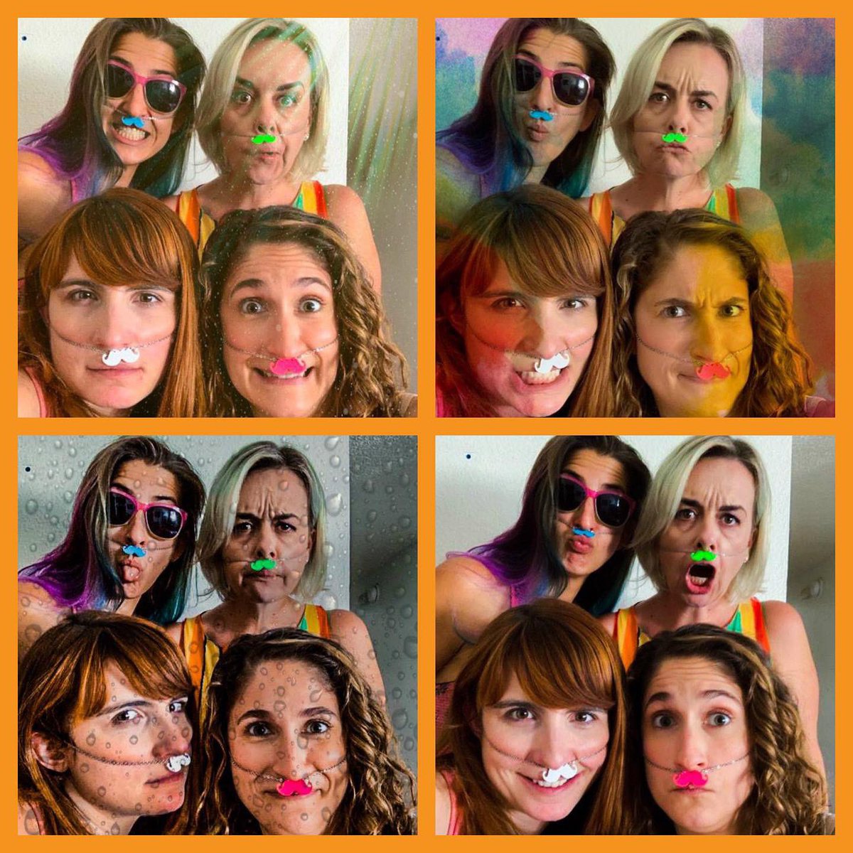 We take our jobs very, very seriously. #mustache #funnywomen #sketch #comedy #actors #writerscommunity #comedians