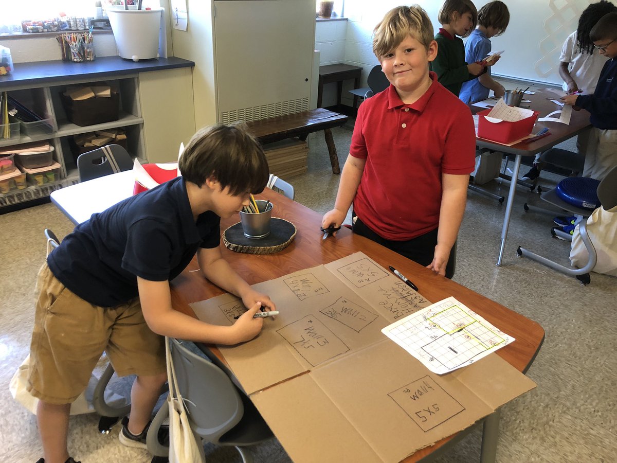 Wrapping up our Because of Winn-Dixie unit buy bringing out our inner architects and building a scale-model dog house! Here are the kiddos drawing the wall blue prints! Stay tuned!