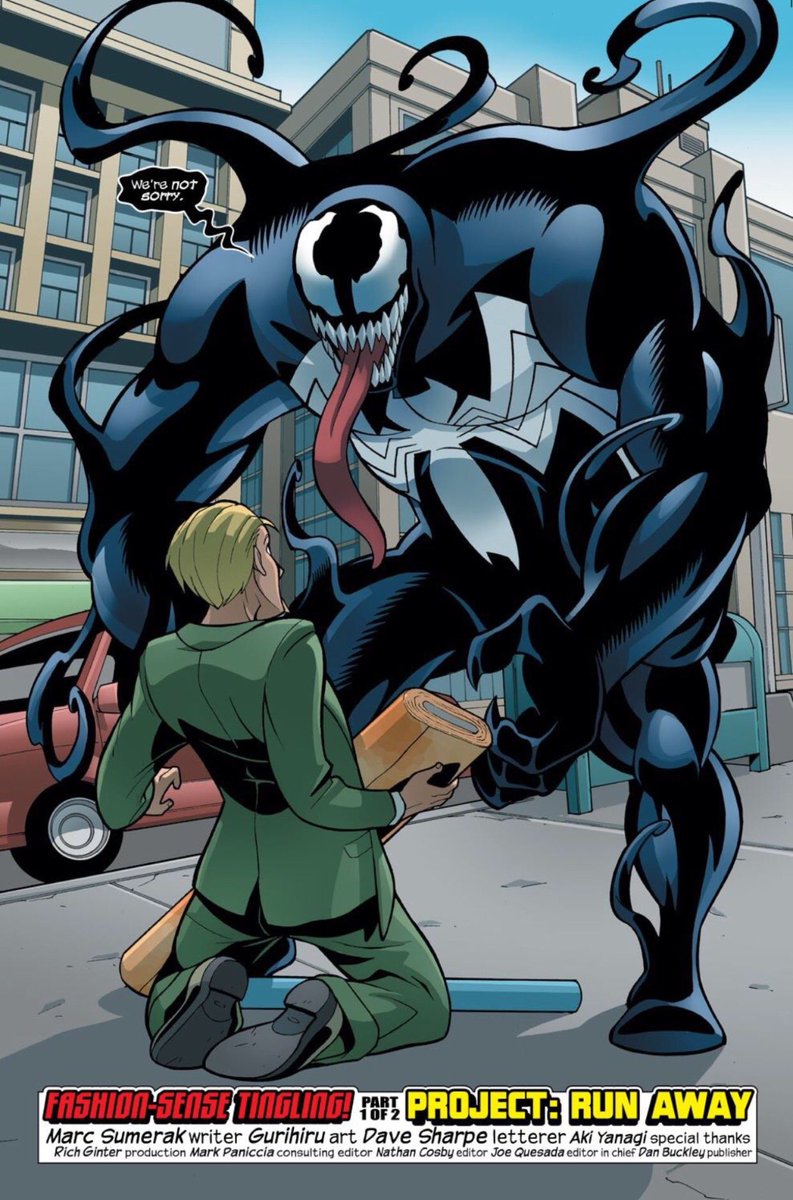 Thevenomsite An Unfortunate Stranger Bumps Into Venom From Spider Man And Power Pack 3 07 Written By Msumerak Art By Gurihiru T Co Ka6b8roobz