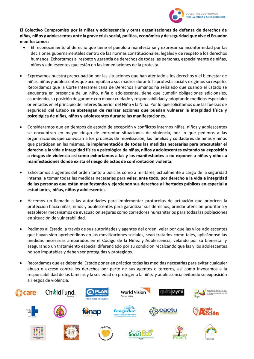 Colectivo Compromiso por la Niñez y Adolescencia tweet media
