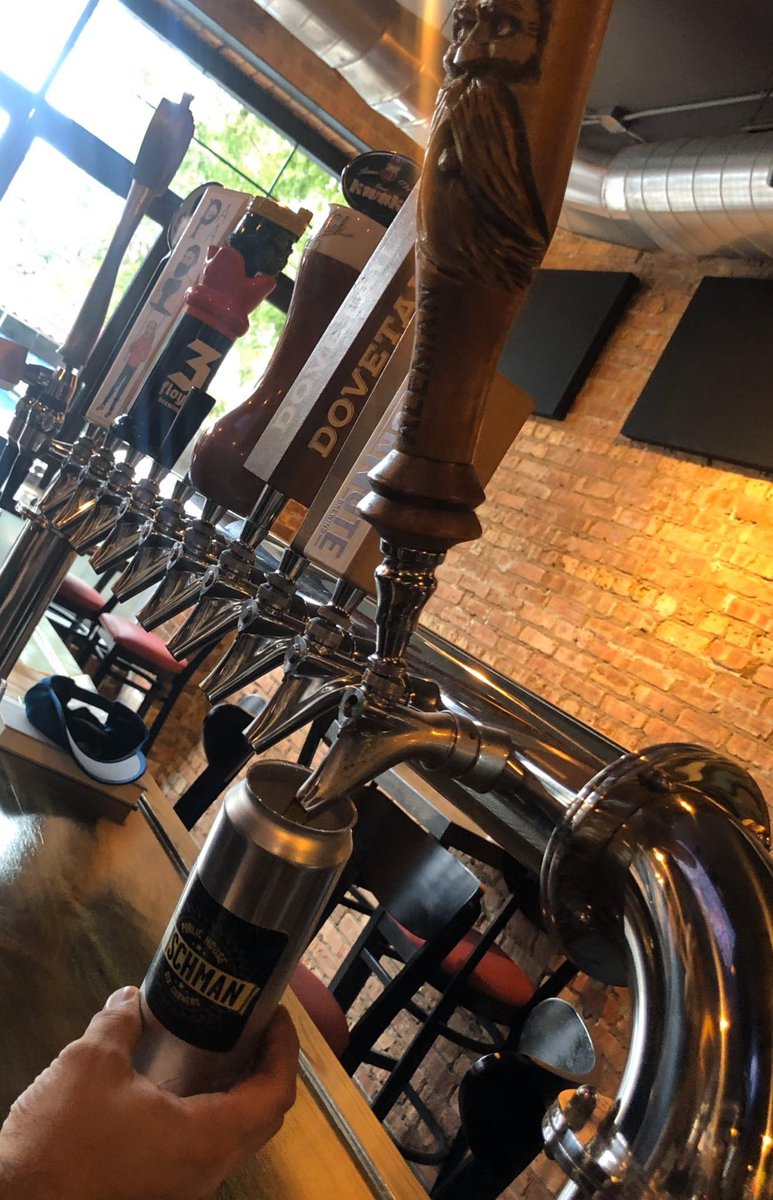 Canning NOW available &amp; we have one hell of a tap list! 
New Freshies on Tap: 
Mikerphone Disco Superfly 
Hubbard's Cave One Hop Citra 
Three Floyds Broo Doo 
Maplewood Beyond Neon 
#bestdamntaplist #chicagocraftbeerbar #reinventingthewheel #stovepipetogo #takemehome