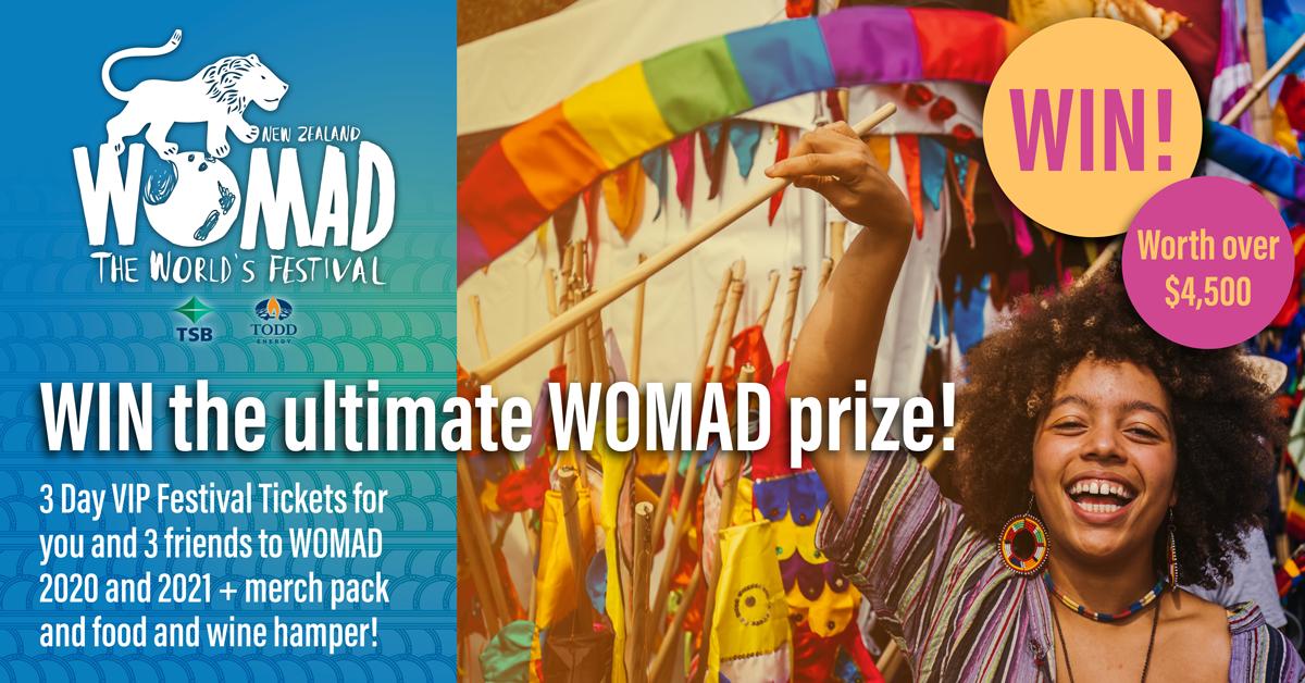 womadNZ's tweet image. Our second HUGE artist announcement is just around the corner and to celebrate we're giving you the chance to win the ultimate WOMAD experience for you and 3 friends 🎉🎉
Enter here: arep.co/c/womad-new-ze…