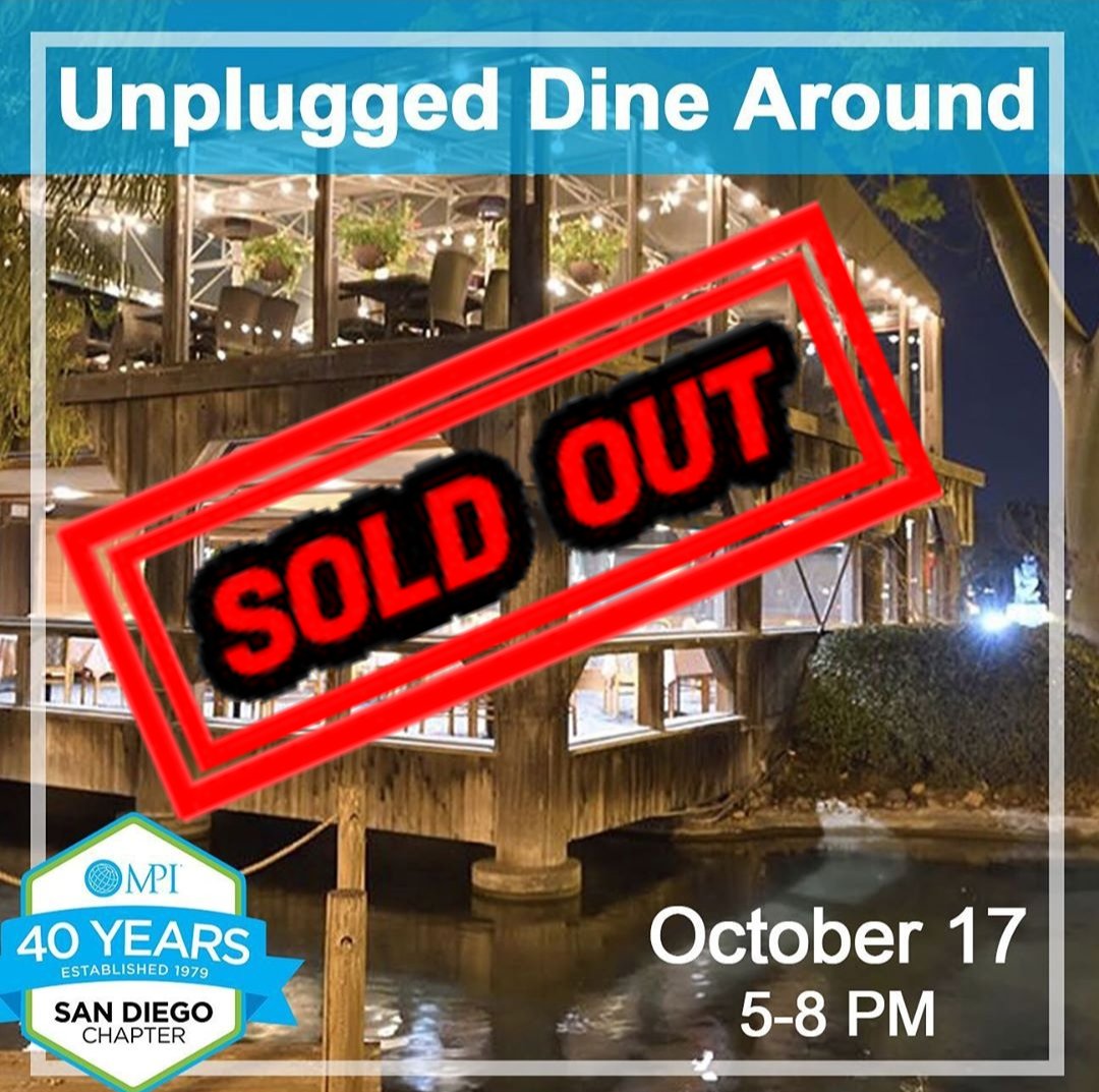 MPISanDiego's tweet photo. We're so excited for our next Unplugged event and it looks like you guys are too! We're officially sold out for next week. Make sure you register early for our next one! #mpisd #meetingprofs #networking #sdevents https://t.co/2tybcHYish