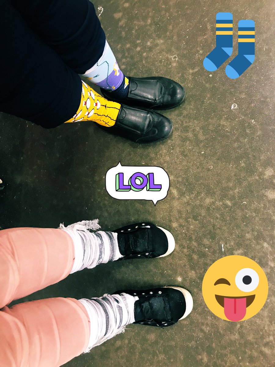 TammyLu4's tweet photo. Crazy Sock Day! #THDCAM2019 @Mikelenderman01 @idrissi_mary @daksanni https://t.co/ieoDvQKPdP
