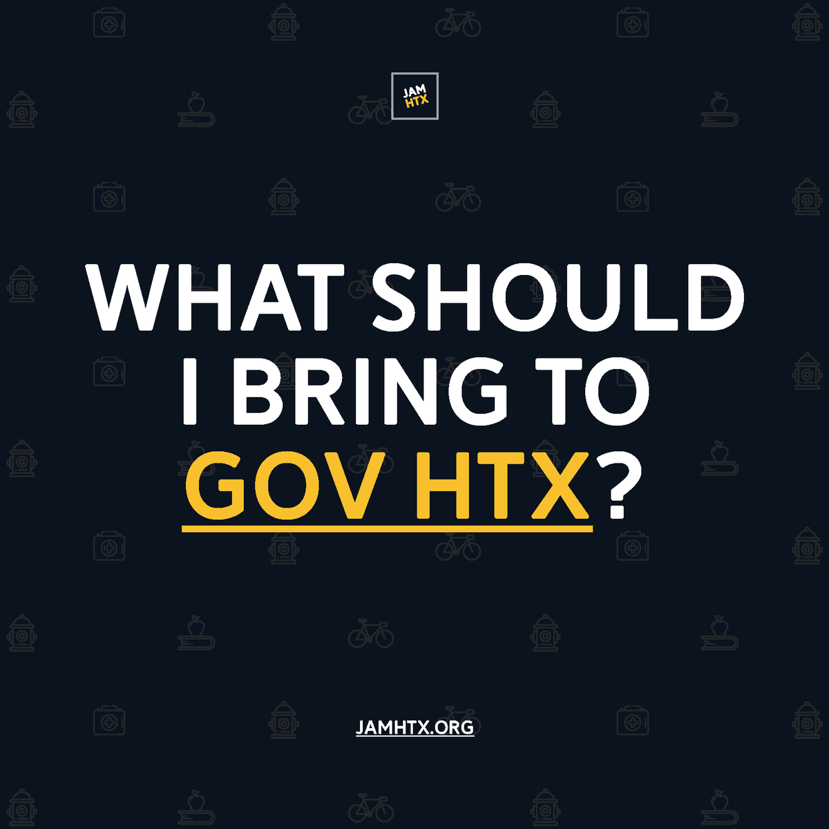 We recommend you bring a notebook, a positive attitude, and an open mind. Our team will provide you with the tools to prototype and complete the workshops. 🚦🚍 #servicedesign #designthinking #ggovjam #houstonevents #problemsolving #doingnottalking #thisiswhywejam #innovation