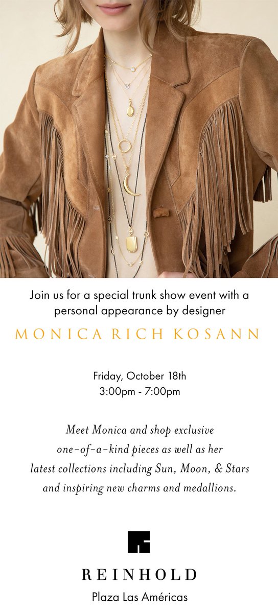 ReinholdPR's tweet photo. Meet @monicarkosann next week! 😱💕✨ https://t.co/ffiQum7lJx