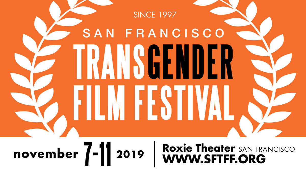 SFTransFilmFest's tweet photo. SAVE THE DATE! November 7-11 
(Tix on sale October 15)
@SFTransFilmFest presents a stellar collection of transgender films from around the globe. This year's festival takes place at @roxietheater
Catch @transfinitefilm @TheWhistleFilm @ToBeWithYouFilm
&amp; more! #SFTFF2019 🏳️‍⚧️🎬 https://t.co/57BaLg2Djp