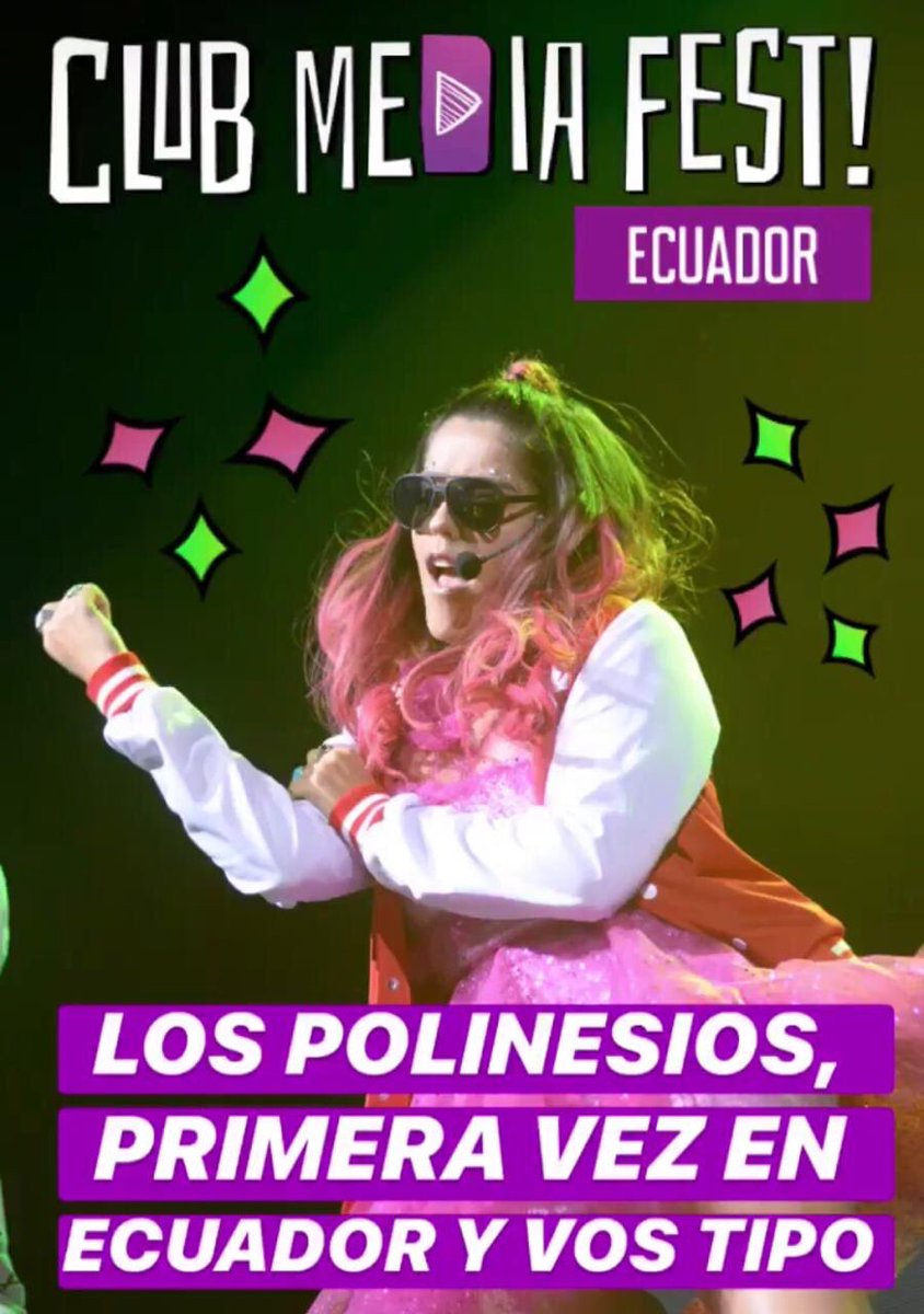 ClubMediaFest (@clubmediafest) on Twitter photo POLINESIOS por primera vez en ECUADOR y <a href="/PPTeamLesslie/">LESSLIE POLINESIA</a> somos tod@s 🔥🔥
tickets: bit.ly/CMFEcuador POLINESIOS por primera vez en ECUADOR y <a href="/PPTeamLesslie/">LESSLIE POLINESIA</a> somos tod@s 🔥🔥
tickets: bit.ly/CMFEcuador