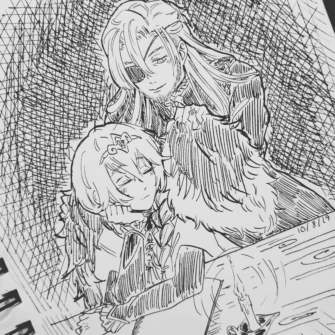Spoilers!! Catching up on #Inktober slowly... #inktober2019 #feinktober2019 