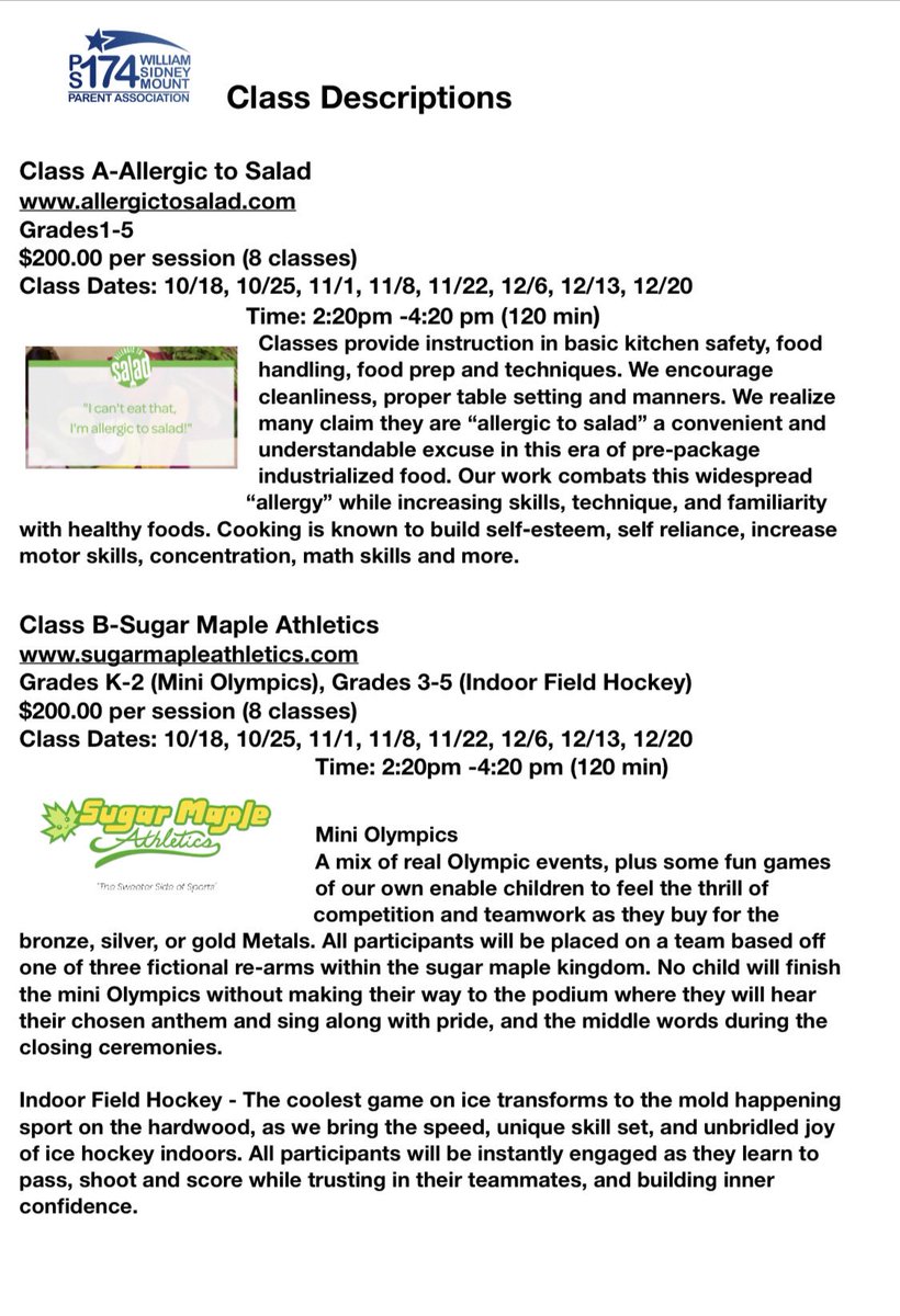 PS174PA's tweet photo. The PA of PS174 is excited to introduce After-School FRIDAYS!!! The first time ever we are able to bring after-school enrichment programs like these! 
Spots are filling up! Get yours today! 
We start October 18 @PrincipaKelly @PS174Q https://t.co/4U7gmdRy9M
