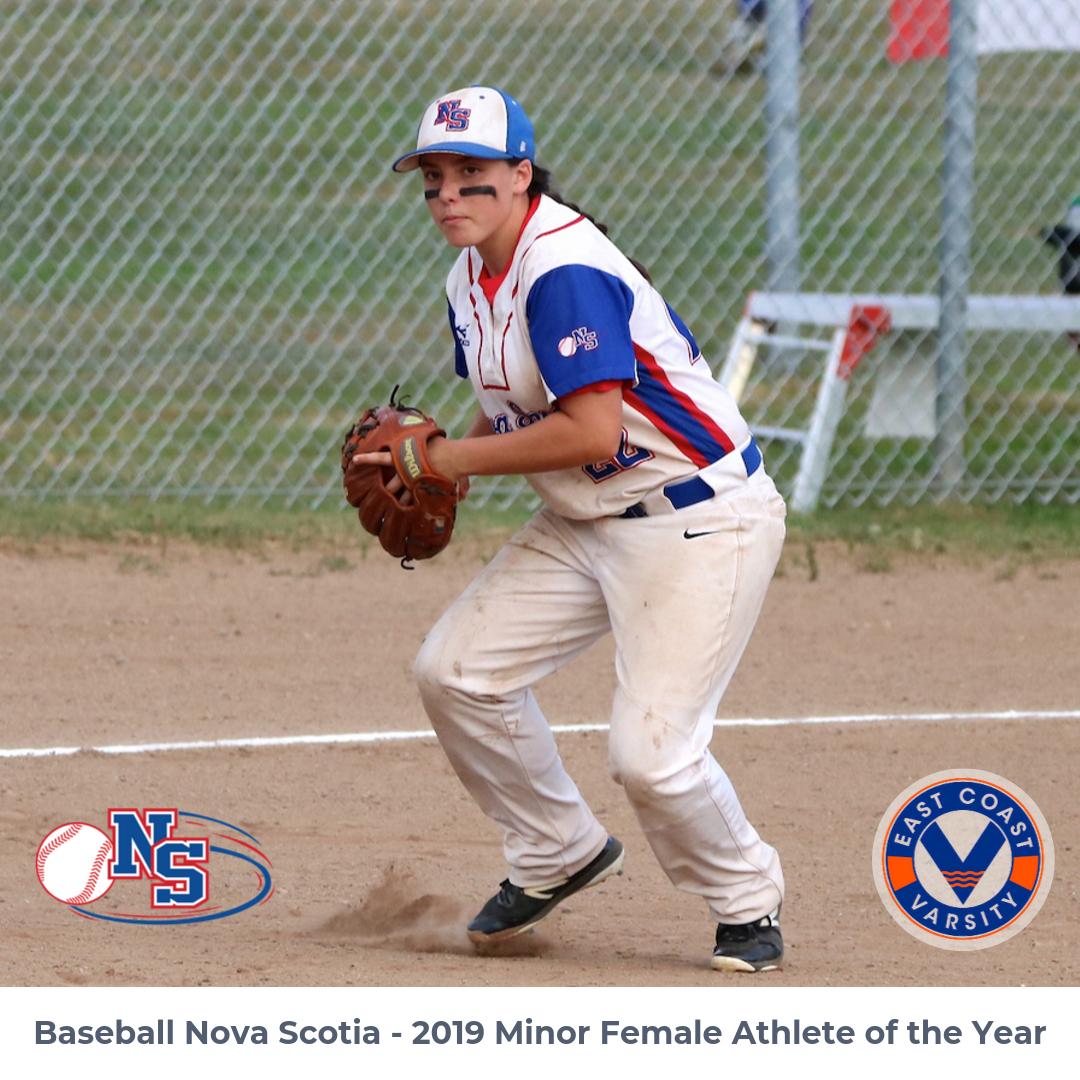 EastVarsity's tweet photo. Congratulations to East Coast Varsity's Julia Konigshofer as she has been named Baseball Nova Scotia 2019 Minor Female Athlete of the Year! Great job Julia! #ECVPride #Baseball #NovaScotia https://t.co/8qEzbw7wSX