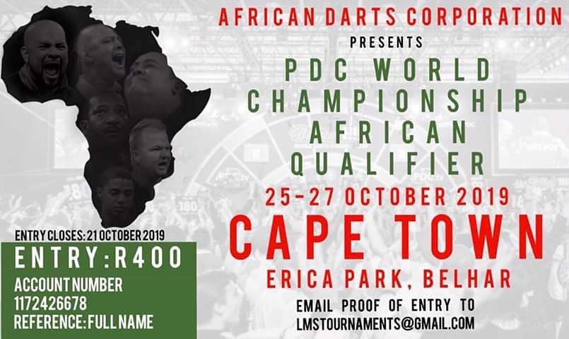 wcdf_sa's tweet image. Don't forget to enter, it's almost that time 🎯🏆🛫

#adc #africanqualifier #pdcworldchampionship
@devon_petersen @teampetersen180 @Heart1049FM @adenthomas