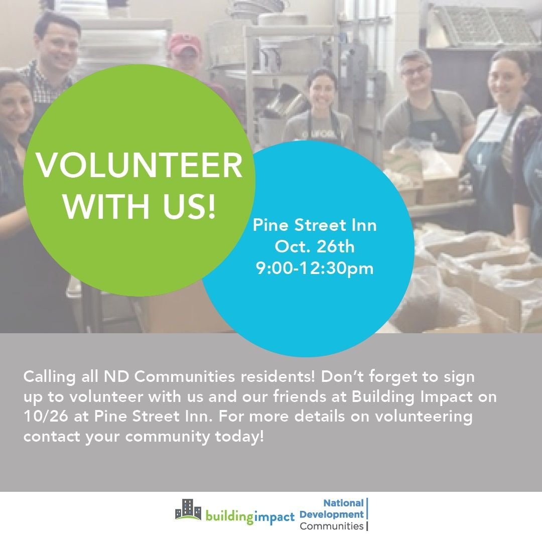 ChromaCambridge's tweet photo. Here at Chroma Cambridge we not only strive to #impact the lives of our residents, we strive to impact the lives in our #community! Please join the Chroma Cambridge team and our #ndcommunities on October 26th from 9:00 AM to 12:30 PM at the Pine Street Inn. Let's make an... https://t.co/OKiDuoLE0v
