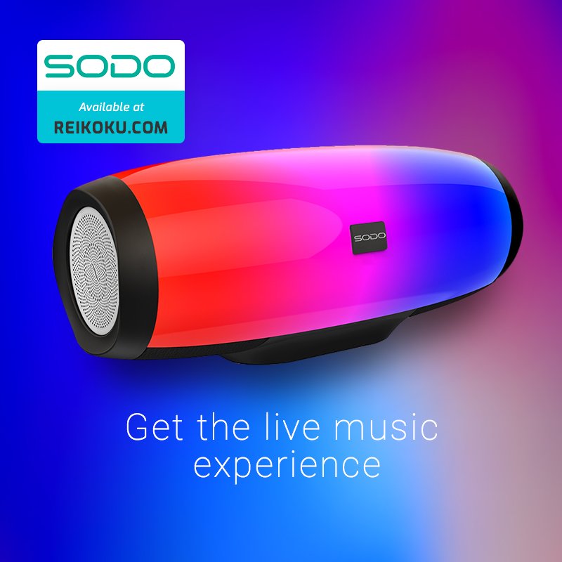 🛒 Get more wireless products from our online store!.

🔊 SODO L1 Wireless Speaker. 

• Powerful bass
• Micro SD card slot
• FM Radio
• 16 light modes
• Long Battery Stand
 
👉 Available at reikoku.com

#Reikoku #WirelessSpeakers