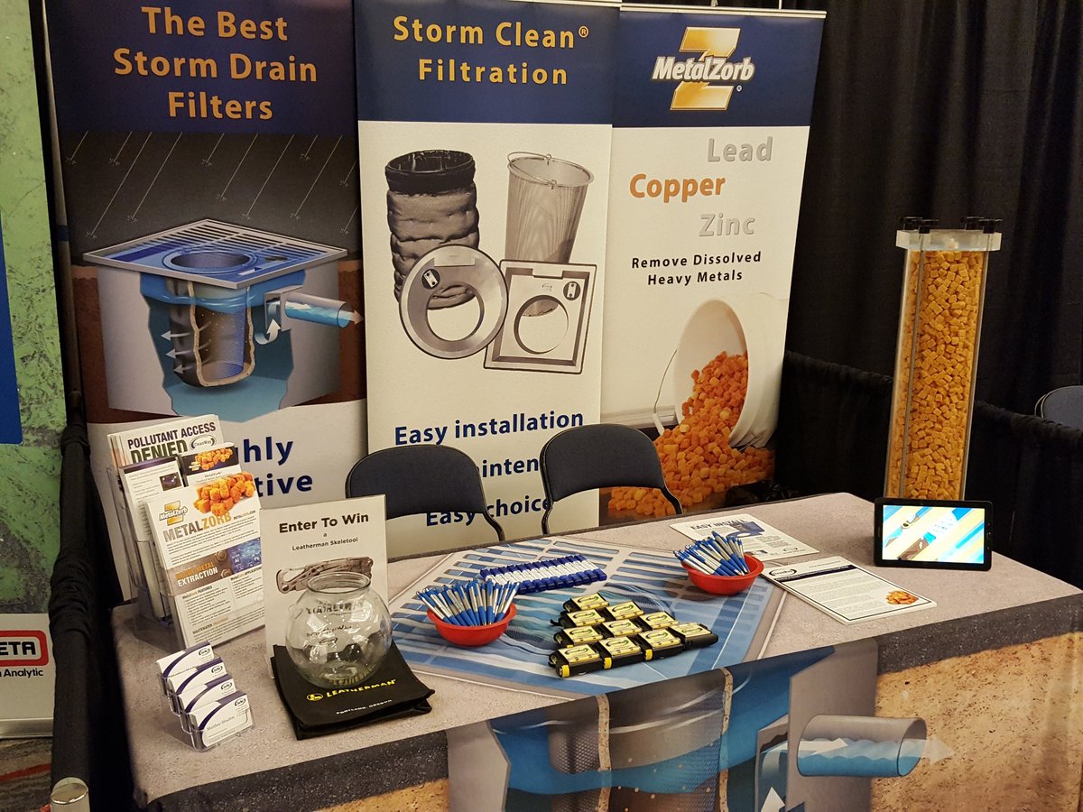 cleanwayusa's tweet photo. We are super pumped to be exhibiting at SESWA in Chattanooga this week! Swing by booth #21, meet Matt, enter to win a @Leatherman Skeletool and learn about our innovative #stormwater filtration products for catch basins, downspouts, curb inlets and more. https://t.co/D3hMRAPw7U