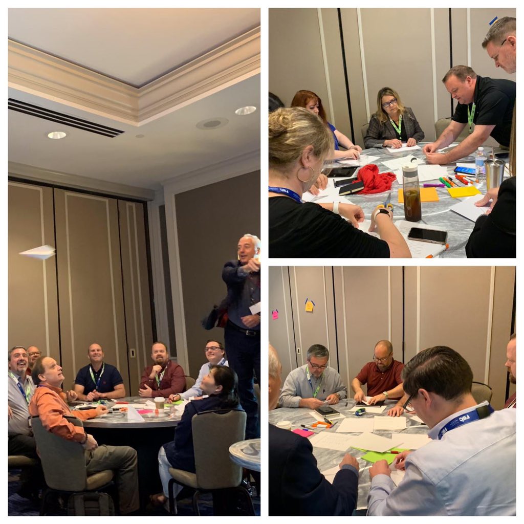 erikaflora's tweet image. Photos from today&apos;s session on &quot;How #ITIL4, #DevOps, and #Lean support and drive today&apos;s Digital / #Agile Organization&quot; at #smfusion @Beyond20 @itsmf_usa - @bhackerson, we flew some planes too!
