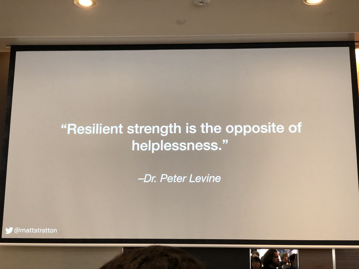 “Resilient strenght is the opposite of helplessness” - Matty Stratton #dodsydney #devopsdays