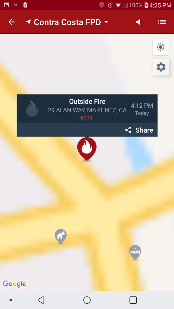 janeeceent's tweet image. @AlexSavidgeKTVU @HeatherKTVU #OutsideFire In #Martinez @ContraCostaFire on scene.