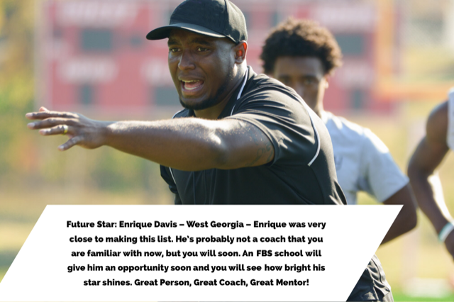 dareu_i's tweet photo. Here we go with the 2019 Top Ten RB College Coaches. Enrique Davis is our Future Star RB Coach. @cfravel247 @enrique_davis @uwgathletics @leanthonywilli3 @coachabrams8 https://t.co/gERRG66MXz