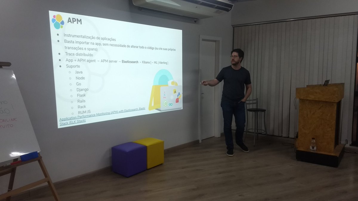 nodejspoa's tweet photo. @ffknob falando sobre @elastic e #NodeJS. https://t.co/llVimOHWTF