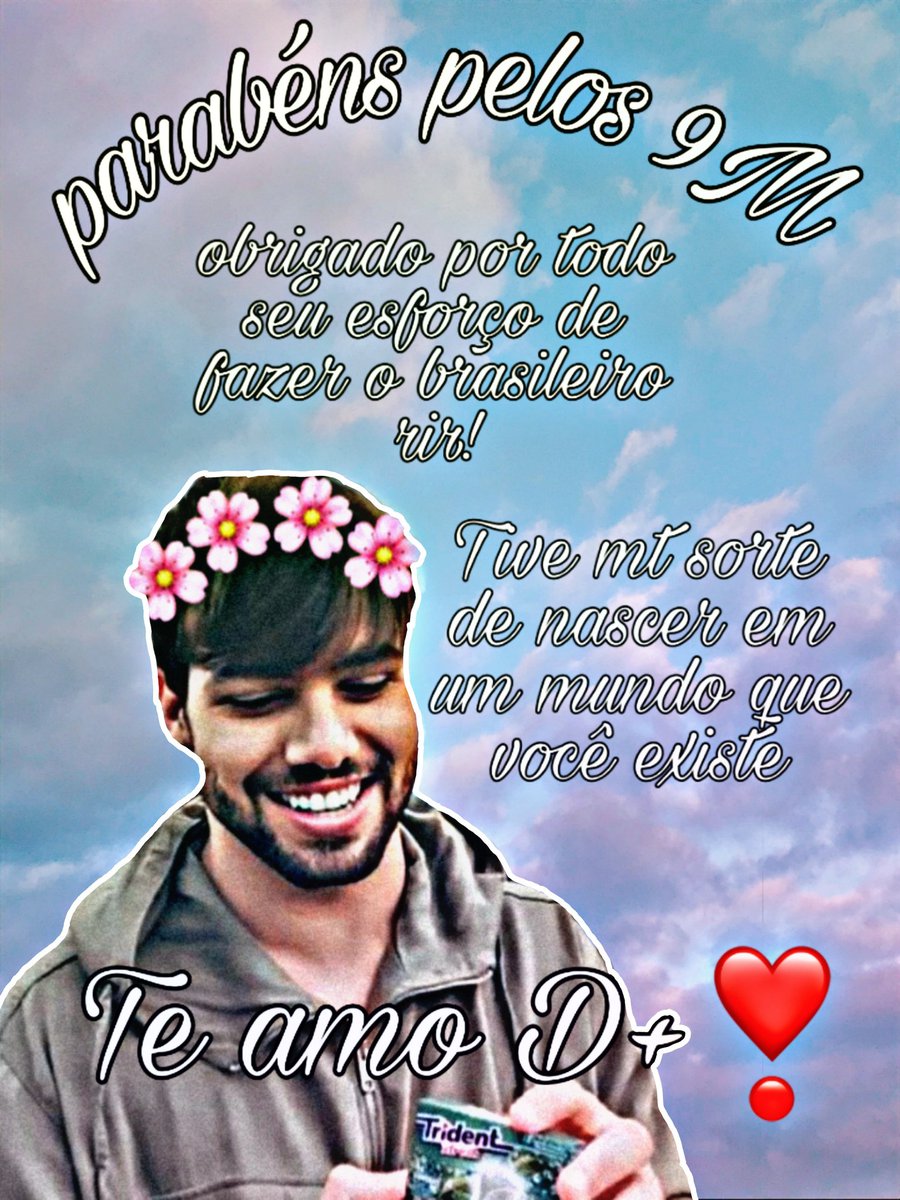 Foreverr_bearr's tweet photo. ❤ Lucas, parabéns pelos 9M de b3ars, vc merece isso é mt mais, tenho q agradecer por vc se esforçar tanto pra nos fazer rir <333
Vc é incrível e eu te de amo mt, eternamente...vc significa mt pra mim e pra mt gente ❤
@t3ddyyyyy S2 https://t.co/Od2hkChiFj