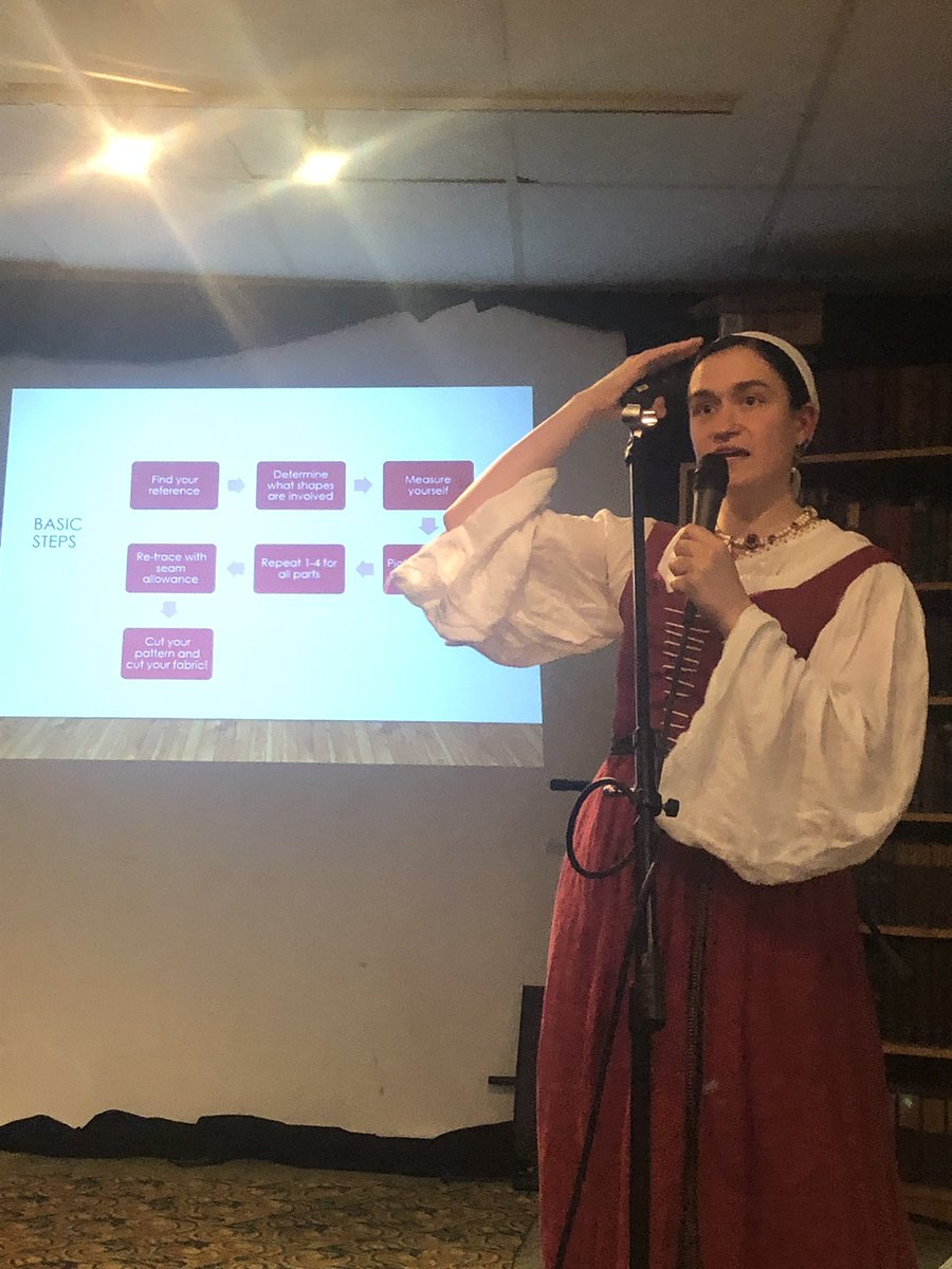 NerdNiteSC's tweet photo. Elena gives us the steps to be able to see what we see! Great for making costumes! #NerdNiteSC https://t.co/oxwPkavpze
