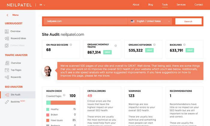 Looking for that #ultimatelist of #free #SEO tools? <a href="/neilpatel/">Neil Patel</a> has an epic list for you! neilpatel.com/blog/free-seo-…