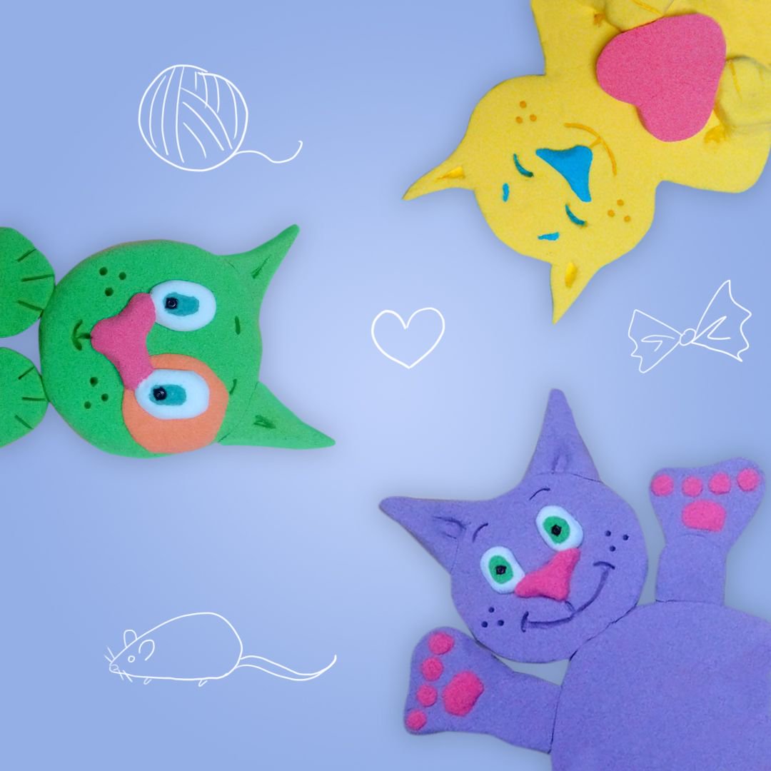 ZephyrPlay's tweet image. Do you like cats? You can make a Zephyr cat from different colors.#Imagination #Creative #Creativity #zephyr #playdough #plasticine #clay #bake #kids #toys #toys