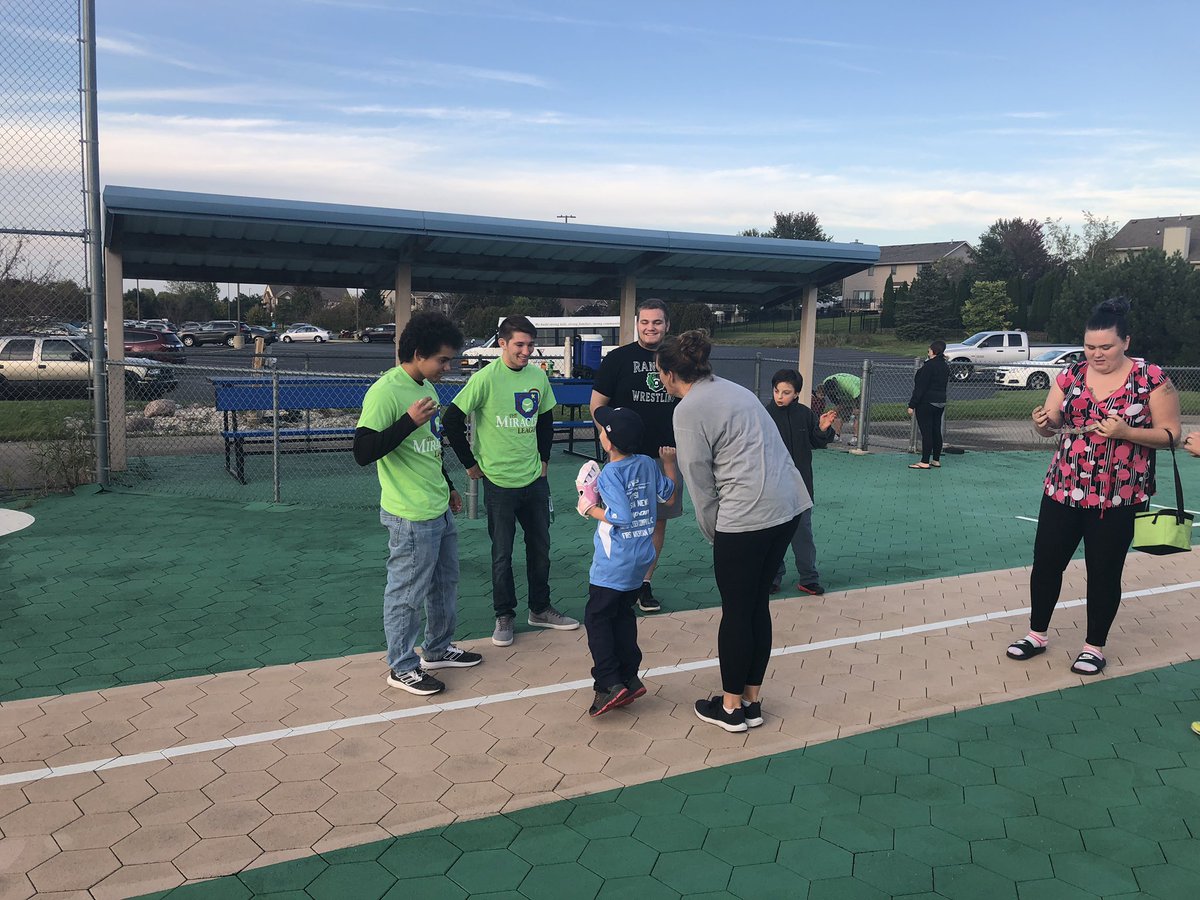 RangerAthletics's tweet image. Thank you to the @KenoshaYMCA for having some Parkside student-athletes from @PsideWrestling and @RangersWBB at the Miracle League tonight!  We had a blast! #CommitmentToCommunity