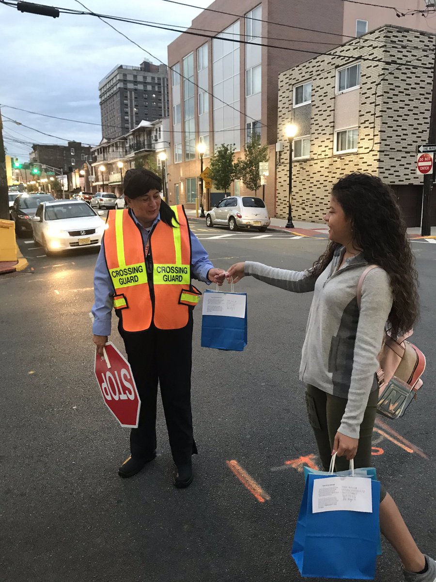 UCHS DECA members thanking our cities crossing guards for keeping all UC kids safe as they go to school. Thanks for all that you do throughout the year. <a href="/DECAInc/">DECA Inc.</a> <a href="/NJDECA/">New Jersey DECA</a> <a href="/schools_uc/">Union City Schools</a>