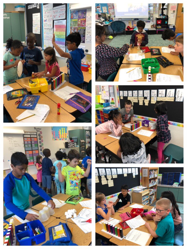 MadeFor3rdGrade's tweet photo. Mrs. Oh’s and Mrs. Rutherford’s classes working together on their STEM activity! They made musical instruments that produced 2 sounds and were played by 2 parts of their body! @MooneyhamElem #FISDSTEM #FISDelemscience https://t.co/6csRIfLsgW