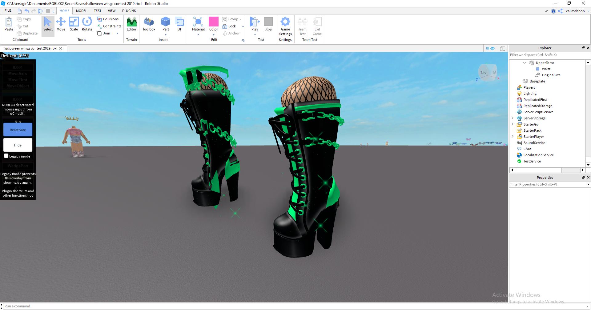 Barbie On Twitter In Mind So Its Not An Easy Solution And Would Require Remaking All Accessories But Maybe Lol For Ex This Is What The Boot Looks Like If You Just Scale - seraph wings roblox