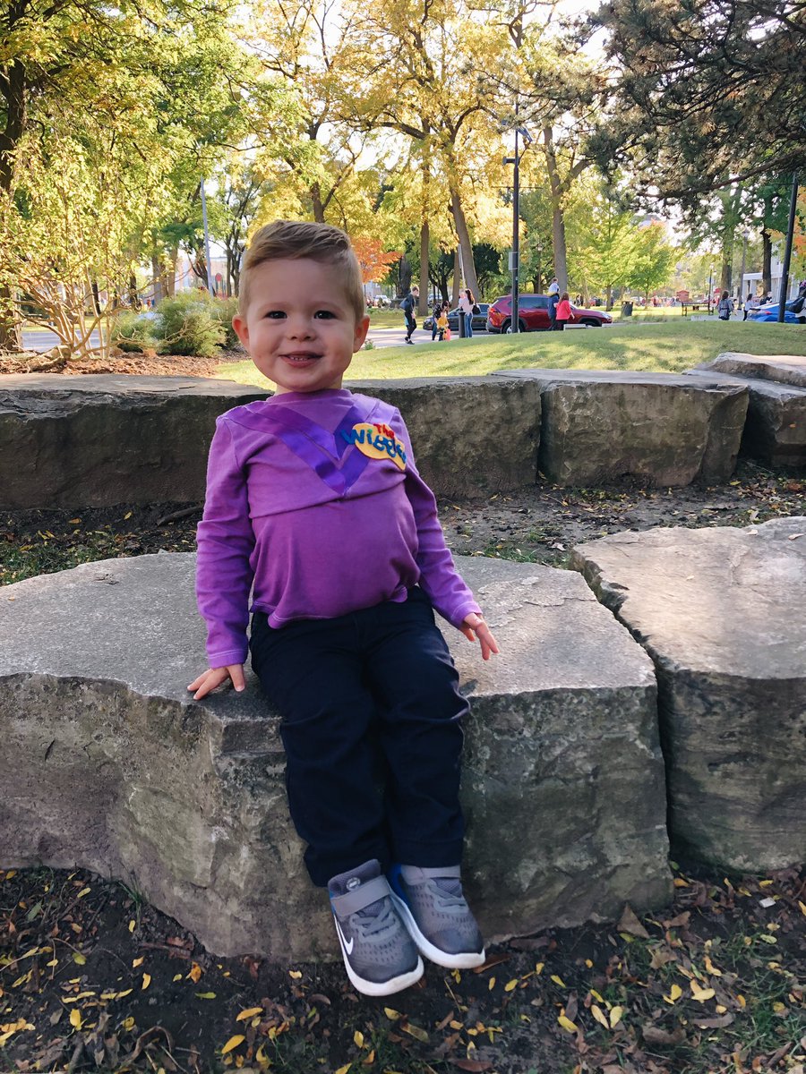 We had so much fun at our first <a href="/TheWiggles/">The Wiggles</a> concert today! Hudson proudly wearing his <a href="/Lachy_Wiggle/">Lachy Gillespie</a> shirt 💜