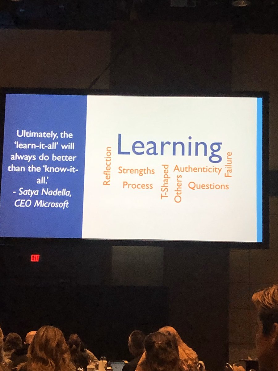 So inspired after #TLCKC19. Be a “learn-it-all” rather than a “know-it-all”! Thank you to all of the presenters.
