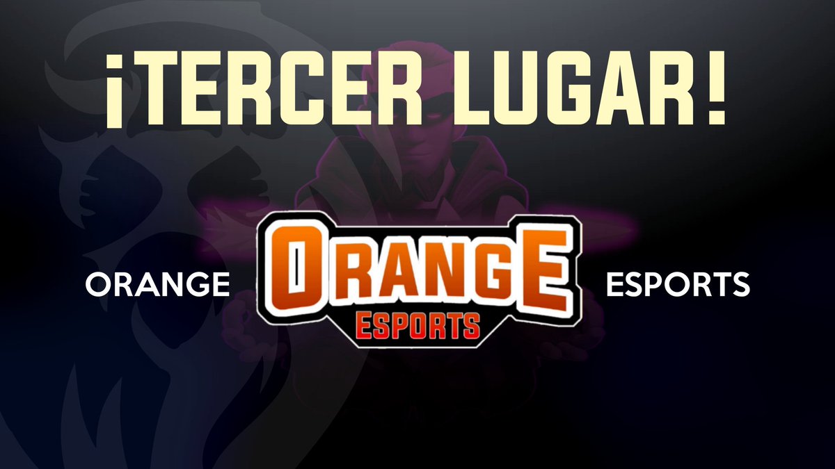 🥉 TERCER LUGAR 🥉

Otro de destacable participación, <a href="/Orange_eSportss/">Orange Esports</a> siendo un duro rival y dando buen espectaculo, se termina quedando con el Top 3 de la <a href="/SLigaGuarani/">Superliga Guaraní 🇵🇾</a>.

🎉 ¡Felicidades! 🎉