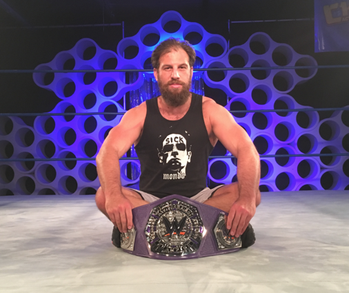 CHIKARApro's tweet photo. 107 days wearing the #NXTCruiserweightTitle - we're so proud of you, @DrewGulak. https://t.co/cifVQWwo5K