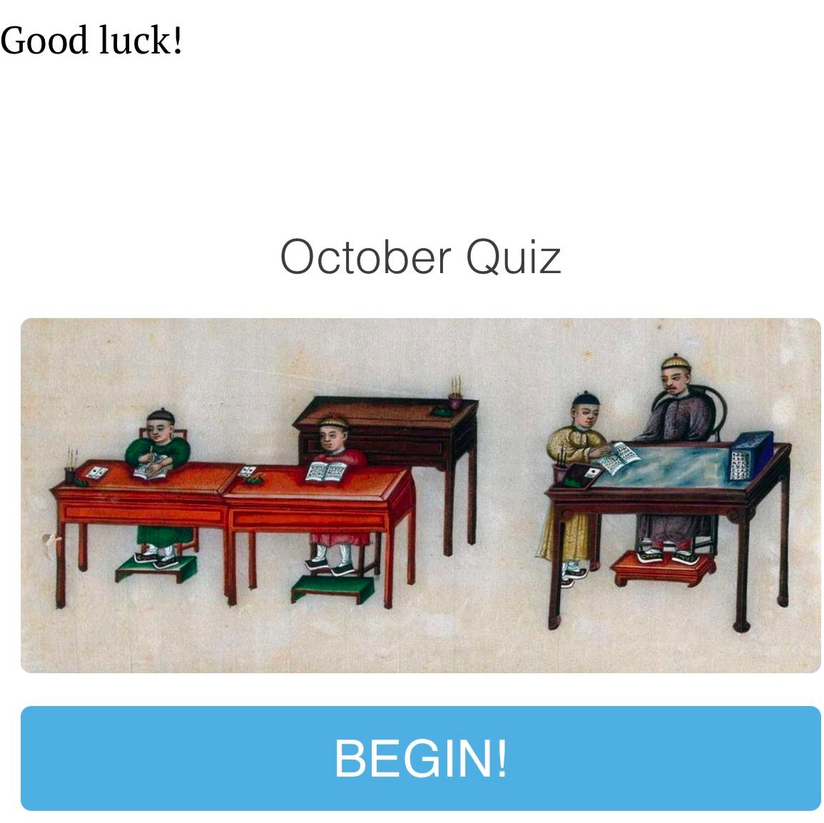KaylaD25659028's tweet photo. #EpicHistory #Quiztime 
Quiz yourself to see what you know about history. On the history today website there is a quiz for the month of October. Check it out!
https://t.co/M2Rd9SRwAv https://t.co/jjZEFJBhx5