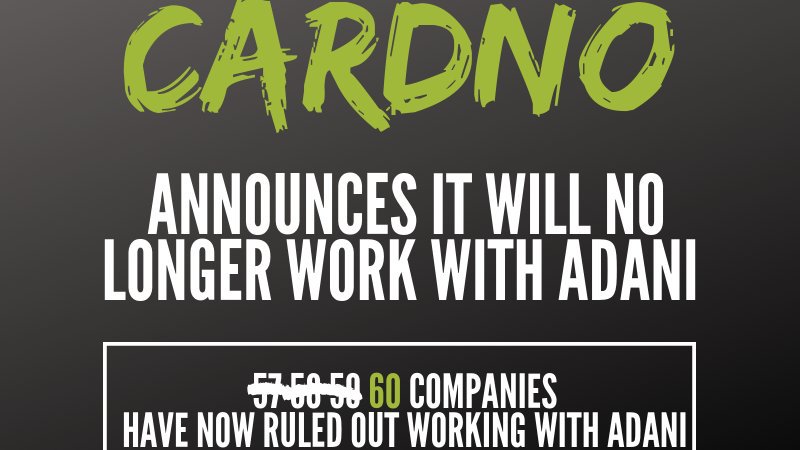 BREAKING: News from inside the @Cardno AGM which just finished - Cardno has decided to do no further work on the Adani Carmichael coal project, once a current contract finishes in a few weeks.

That's 60 major companies now out! <a href="/GHDspeaks/">GHD</a> time to do the same. #StopAdani