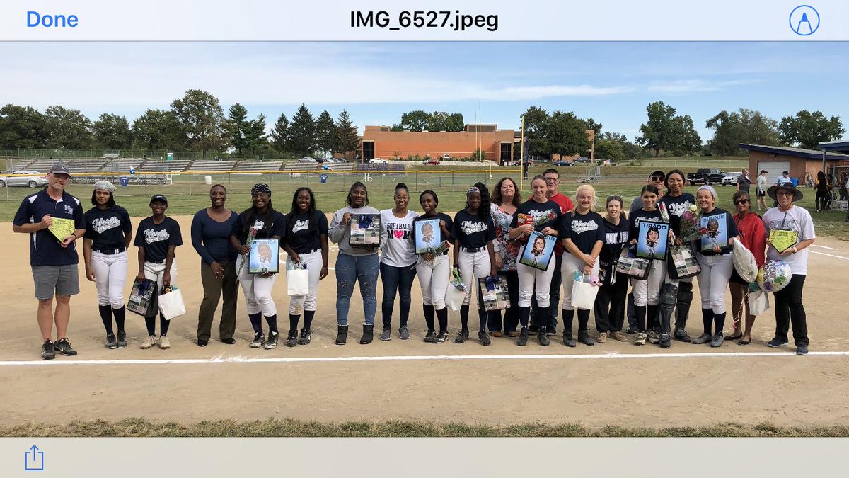 In a one and a life time game on Senior Day The McCluer North Softball Team rose up to the occasion and delivered a thrilling victory over Hazelwood East 
23-22.   Go Stars!!!