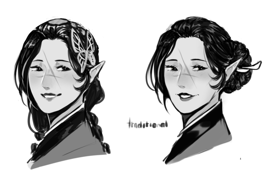 tried out a few hairstyles for a slightly older nari! 