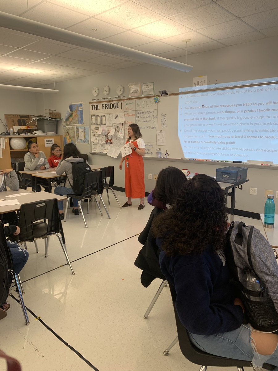 teacherdone31's tweet photo. Highlights of an Awesome Co-Teacher of World Geography!!
It’s the World 🌎 Trade game!!#understanduevendistribution #worldresources
#developedanddeveloping #countries #specialization #theseteensarelearning https://t.co/amN6DiqOUn
