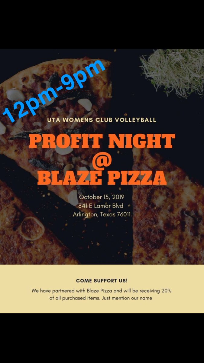 clubvball_uta's tweet photo. Come help support!!!! @UTASportClubs @BlazePizza https://t.co/QNMLWeftAO