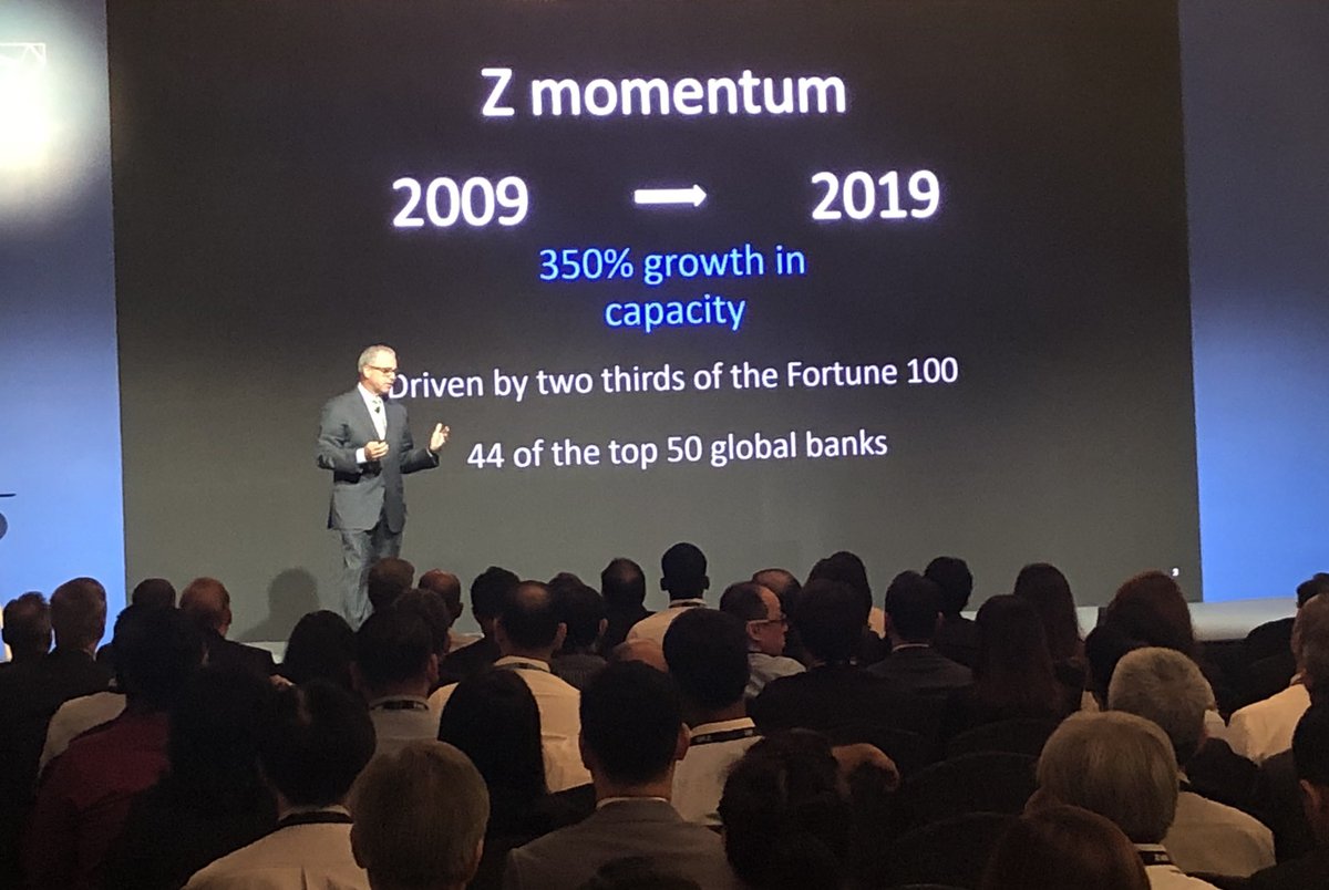 Standing room only at today’s IBM #Z15 Launch. 

2/3rds of Fortune 100 & 44 of the worlds top 50 banks 

Innovating at the speed of client expectation - with confidence and absolute security 

#EncryptionEverywhere #InstantRecovery #CloudNatve. #IBMZ