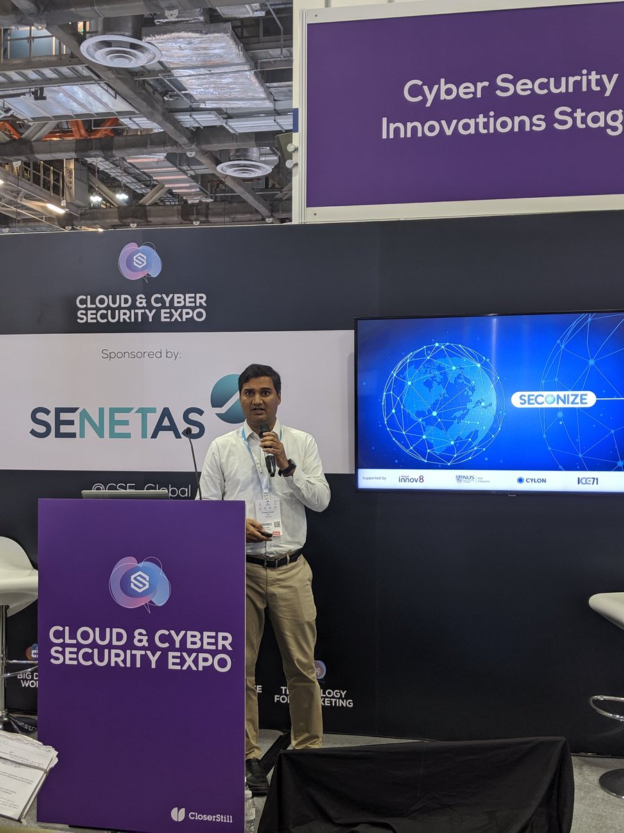 ICE71_'s tweet photo. There is a need for contextual risk management. - Chethan Anand, @seconize_co at @CSE_Global 

#CloudandCyberSecurityExpo #CCSESG #CloudExpoAsia #CEASG #ICE71 #cybersecurity https://t.co/AxD9KhfKYl