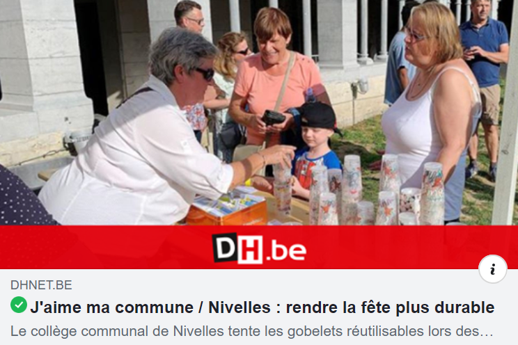GermainDalne's tweet photo. Grâce à notre échevin des Fêtes @benjinivelles et à son projet de gobelets réutilisables, nous avons des événements plus durables à #Nivelles ! 

#gobelets #réutilisables #ZeroDechet #fêtes https://t.co/weiYJFL2B3