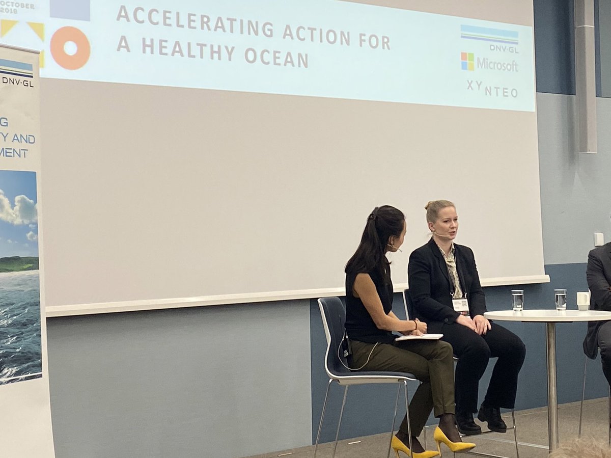 Karoline Sjødal Olsen, CEO and Co-founder, Blue Lice takling about <a href="/blueliceAS/">Blue Lice</a> and the imprtance of making solutions for reducing sealice In the farmed Salmon  industry @DNVGL <a href="/Xynteo/">Xynteo</a>