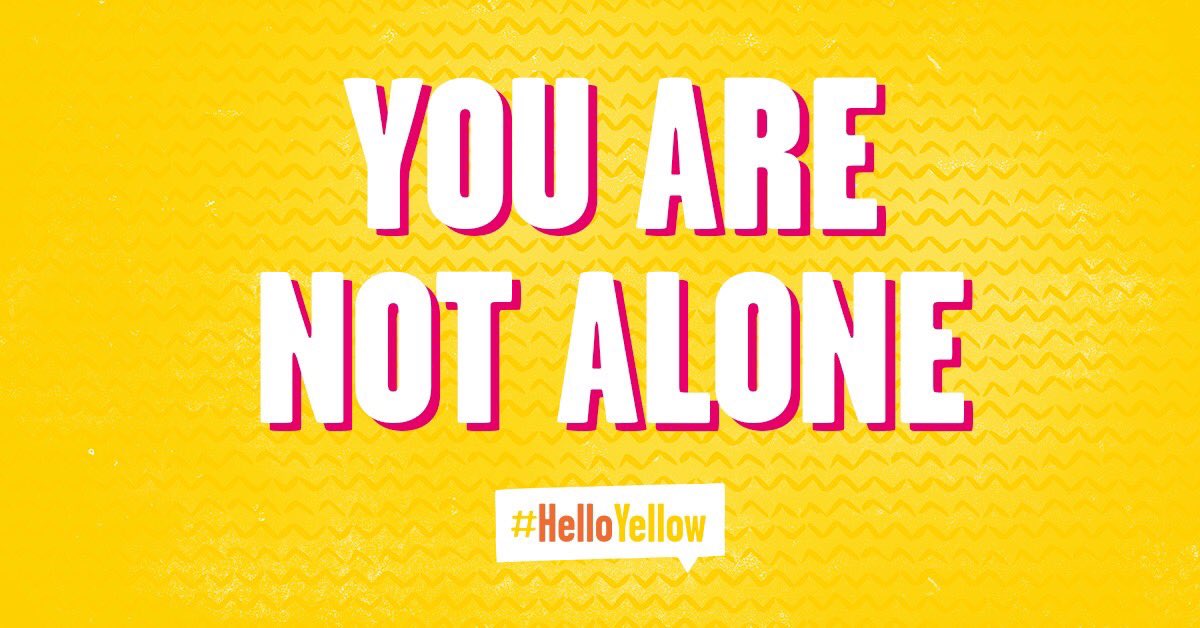 ProgSportsBris's tweet photo. Today is #HelloYellow! 💛
See the post from the team at Young Minds - Wear something yellow, post a photo online and show young people that they’re not alone when struggling with their mental health.
Use #HelloYellow and tag @YoungMindsUK they will be sharing your posts today! https://t.co/gRO8dBINu7